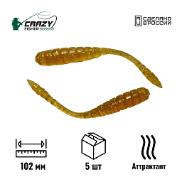 Червь Tsunekichi Worm 4" 102 мм C3 с аттрактантом