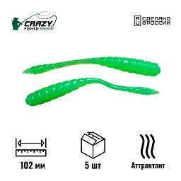 Червь Tsunekichi Worm 4" 102 мм C4 с аттрактантом