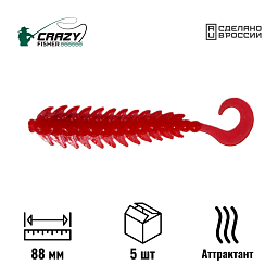 Твистер Bugsy 3.5" 88 мм C20 с аттрактантом